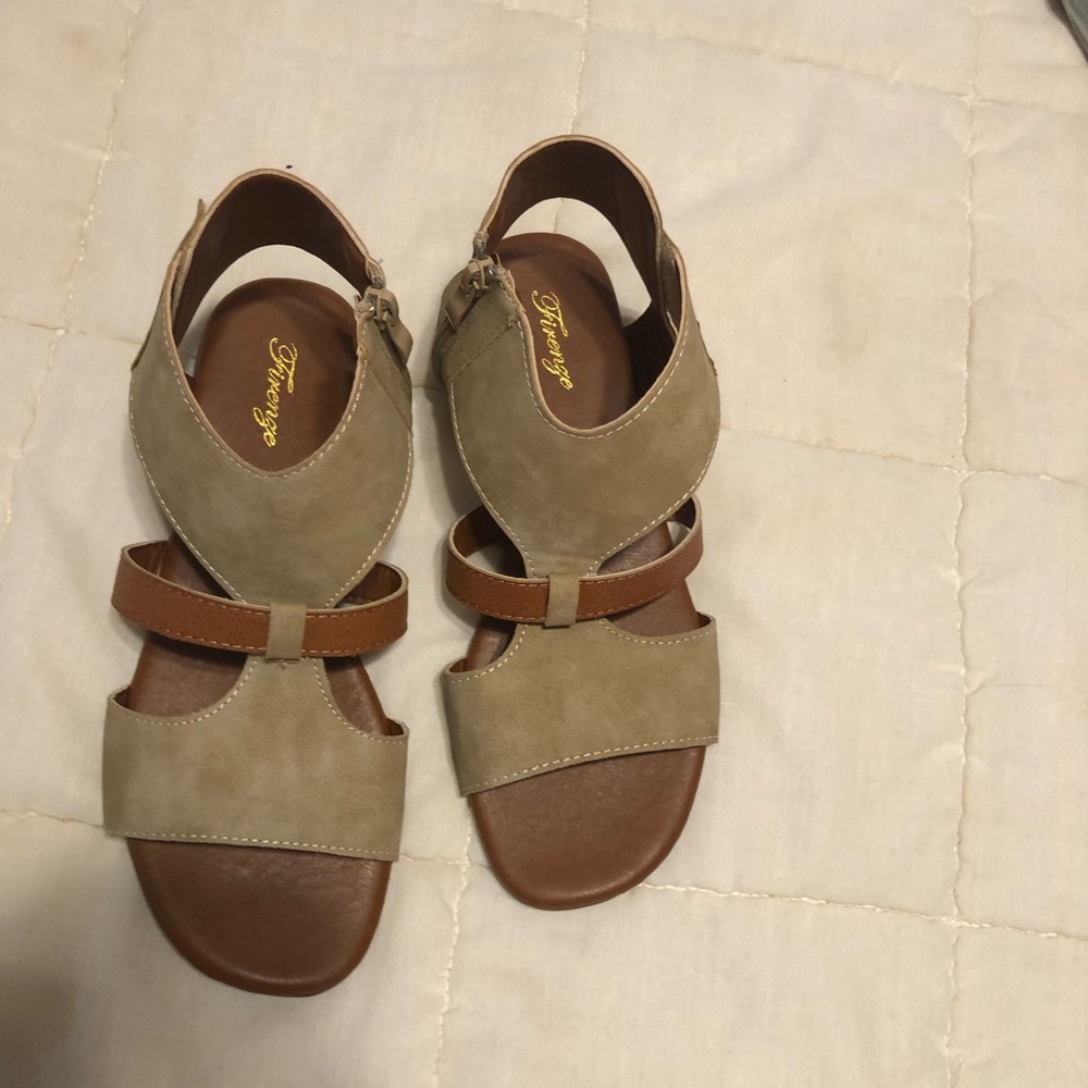 Firenze suede brown sandals